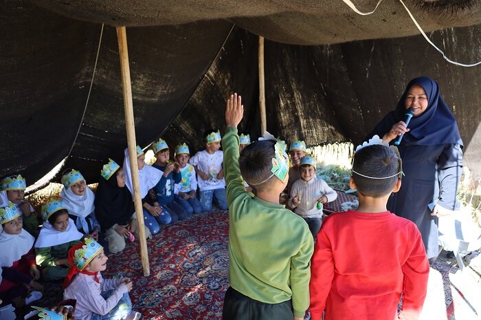 ویژه‌برنامه فرهنگی کتابخانه سیار ارومیه، در منطقه مرگور برگزار شد