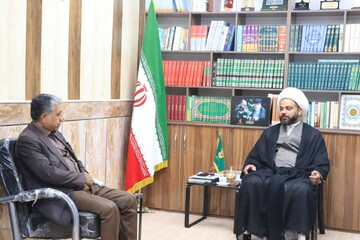 دیدار مدیرکل با امام جمعه بندر خمیر