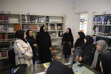 بازدید از کتابخانه فرهنگیان همدان