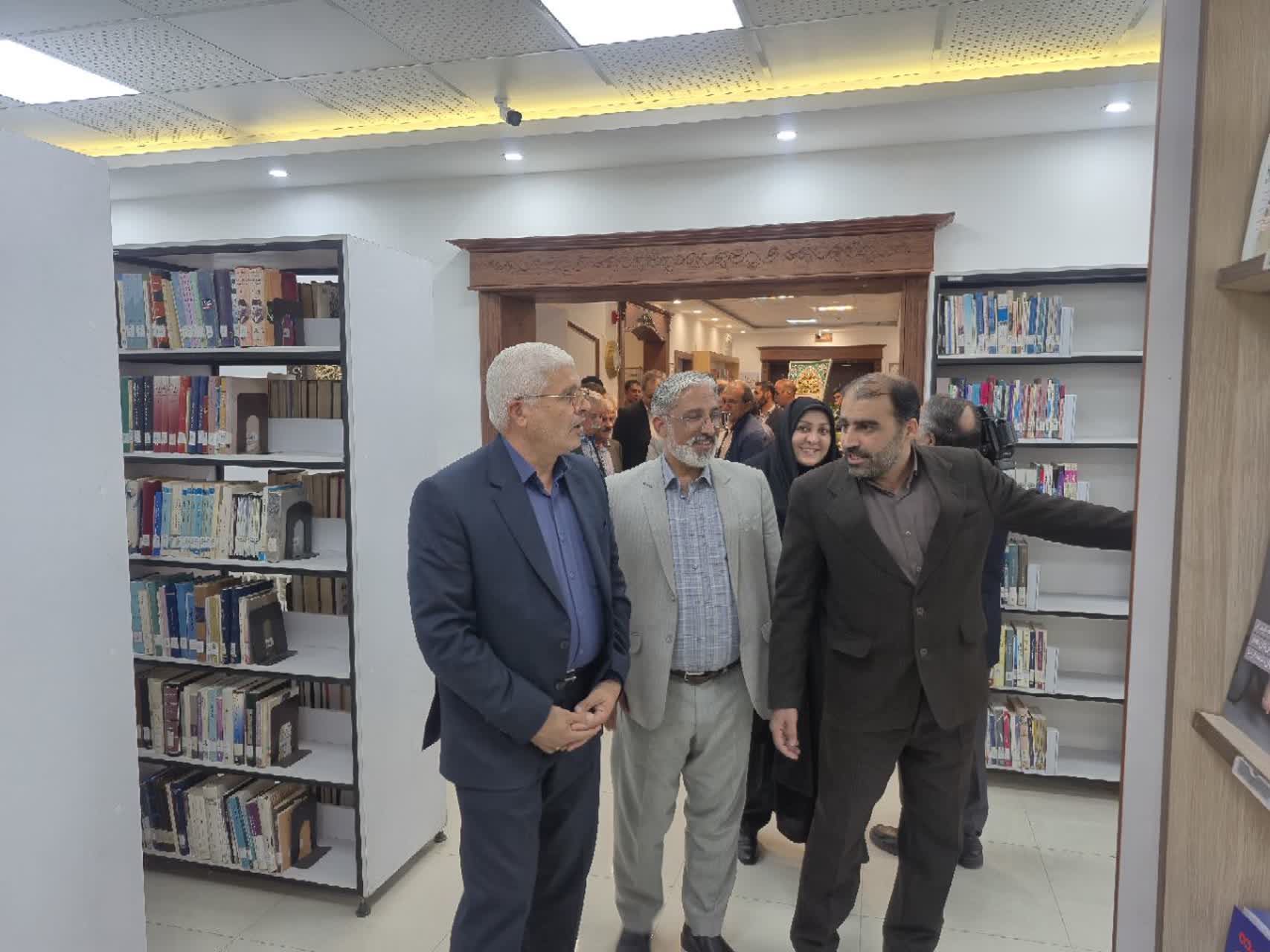 بخش جدید کتابخانه سعیدی بیرجند و تالار کتاب و گفت‌وگو افتتاح شد