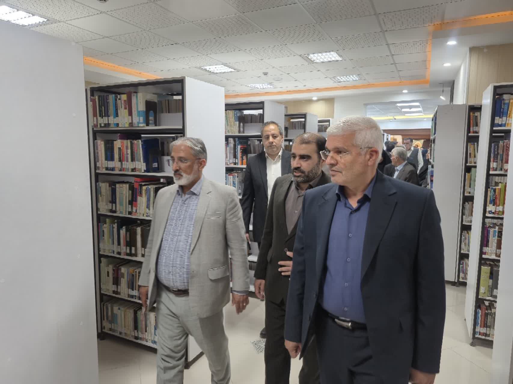 بخش جدید کتابخانه سعیدی بیرجند و تالار کتاب و گفت‌وگو افتتاح شد