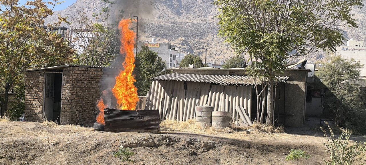 مانور پدافند غیرعامل در کتابخانه مرکزی خرمآباد برگزار شد