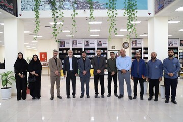 بازدید مدیرکل دفتر مرکزی حراست نهاد از کتابخانه‌های عمومی استان بوشهر