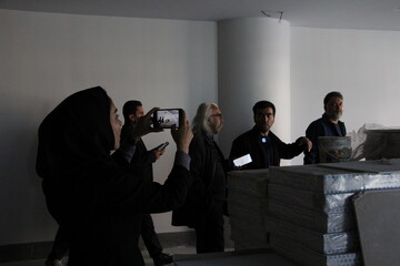 تور بازدید خبرنگاران استان مرکزی از پروژه کتابخانه مرکزی اراک