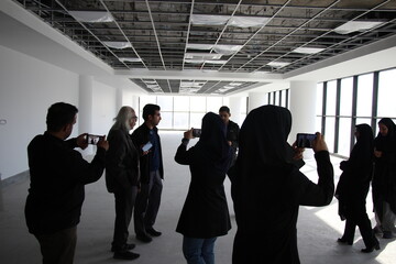 تور بازدید خبرنگاران استان مرکزی از پروژه کتابخانه مرکزی اراک