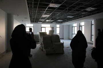 تور بازدید خبرنگاران استان مرکزی از پروژه کتابخانه مرکزی اراک