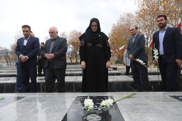 ادای احترام دبیرکل نهاد به شهدای اقتدار در گلزار شهدای اهر