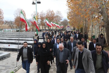 ادای احترام دبیرکل نهاد به شهدای اقتدار در گلزار شهدای اهر