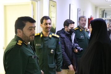 بازدید فرماندهان سپاه حضرت عباس (ع) از کتابخانه مرکزی اردبیل