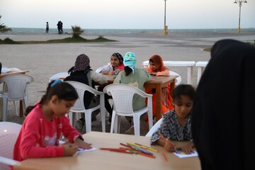 ساحل بوشهر میزبان جشن شاد کودکان به مناسبت هفته کتاب