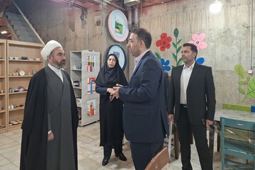 بازدید حجت‌الاسلام والمسلمین کریمی‌تبار، نماینده ولی‌فقیه در استان از کتابخانه مرکزی؛