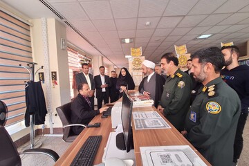 بازدید حجت‌الاسلام والمسلمین کریمی‌تبار، نماینده ولی‌فقیه در استان از کتابخانه مرکزی؛