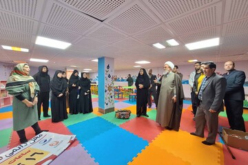 بازدید مسئول دفتر نمایندگی ولی فقیه در سپاه امیرالمومنین(ع) استان ایلام از کتابخانه مرکزی