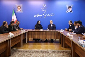 دیدار دبیرکل نهاد کتابخانه‌های عمومی کشور با استاندار گیلان