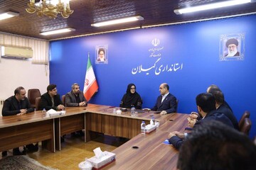 دیدار دبیرکل نهاد کتابخانه‌های عمومی کشور با استاندار گیلان