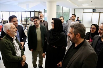 بازدید دبیرکل نهاد از کتابخانه مرکزی رشت