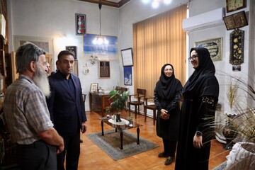 بازدید از کتابخانه ملی رشت