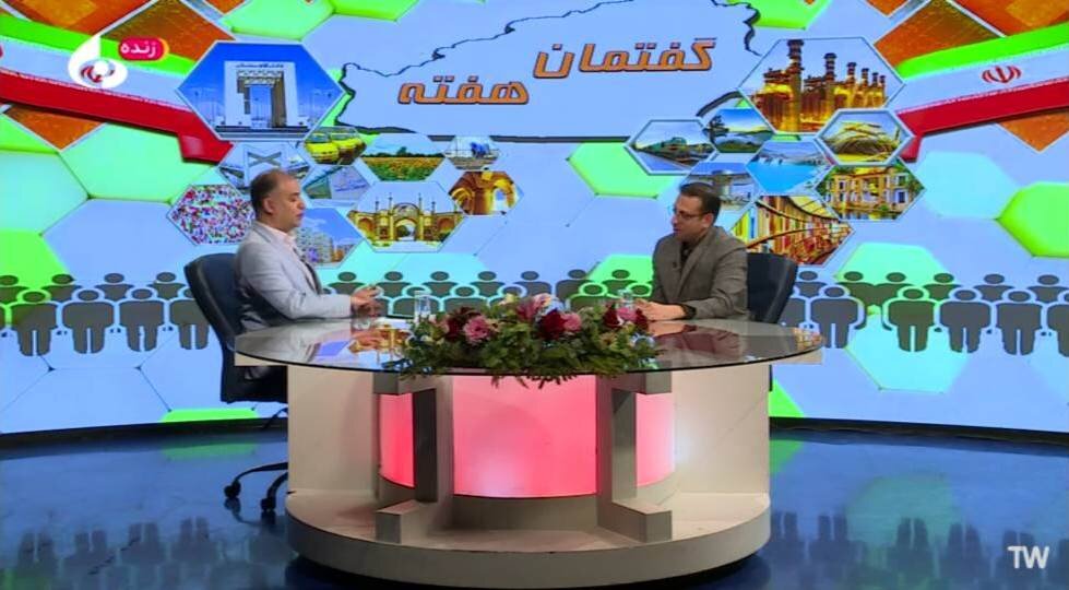 حضور مدیرکل کتابخانه‌های عمومی استان سمنان در برنامه زنده تلویزیونی «گفتمان هفته»