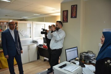 بازدید استاندار کرمانشاه از اداره کل کتابخانه های عمومی استان