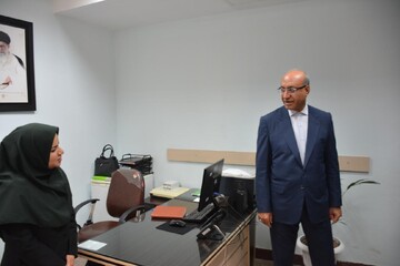 بازدید استاندار کرمانشاه از اداره کل کتابخانه های عمومی استان