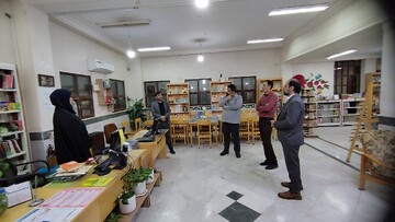بازدید از کتابخانه نرگس قم