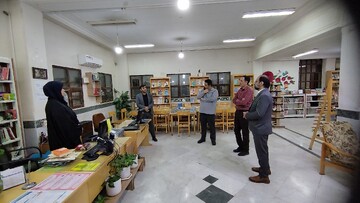 بازدید از کتابخانه نرگس قم