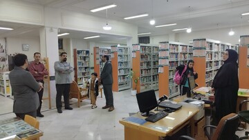 بازدید از کتابخانه نرگس قم