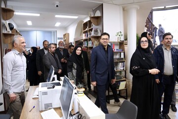 آیین بازگشایی کتابخانه دکتر باهنر شمیرانات