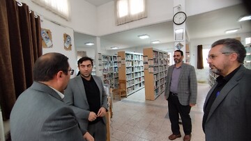 بازدید از کتابخانه ایت الله خامنه ای جعفریه قم
