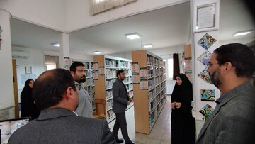 بازدید از کتابخانه ایت الله خامنه ای جعفریه قم