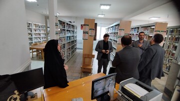 بازدید از کتابخانه ایت الله خامنه ای جعفریه قم
