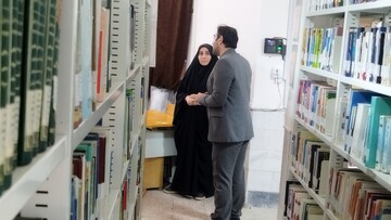 بازدید از کتابخانه ایت الله خامنه ای جعفریه قم