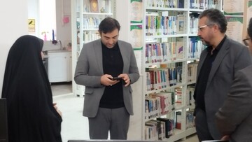 بازدید از کتابخانه ایت الله خامنه ای جعفریه قم