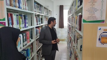 بازدید از کتابخانه ایت الله خامنه ای جعفریه قم