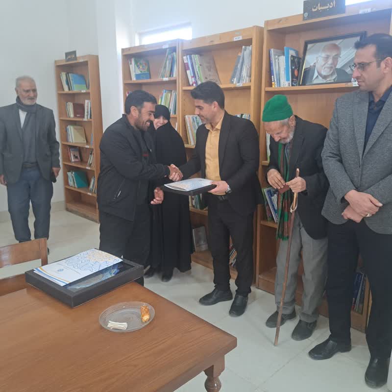 کتابخانه عمومی خیر ساز روستای احمدآباد خارتوران افتتاح شد