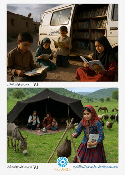 آثار برگزیده دومین جشنواره سراسری عکس «زندگی با کتاب»