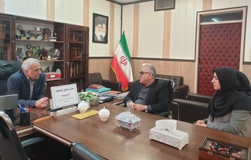 نشست رئیس اداره کتابخانه‌های شهرستان ری با سرپرست اداره آموزش و پرورش ناحیه 1 شهرستان ری