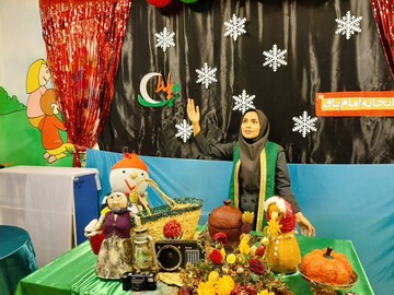 جشن یلدای کودکی در کتابخانه عمومی امام باقر (ع)