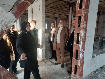 بازدید مدیرکل کتابخانه‌های عمومی استان تهران از پروژه در حال بازسازی کتابخانه امامت