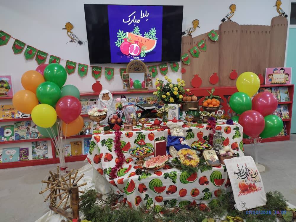 شب یلدا با قصه و بازی در کتابخانه عمومی شهدای شاهدیه یزد برگزار شد