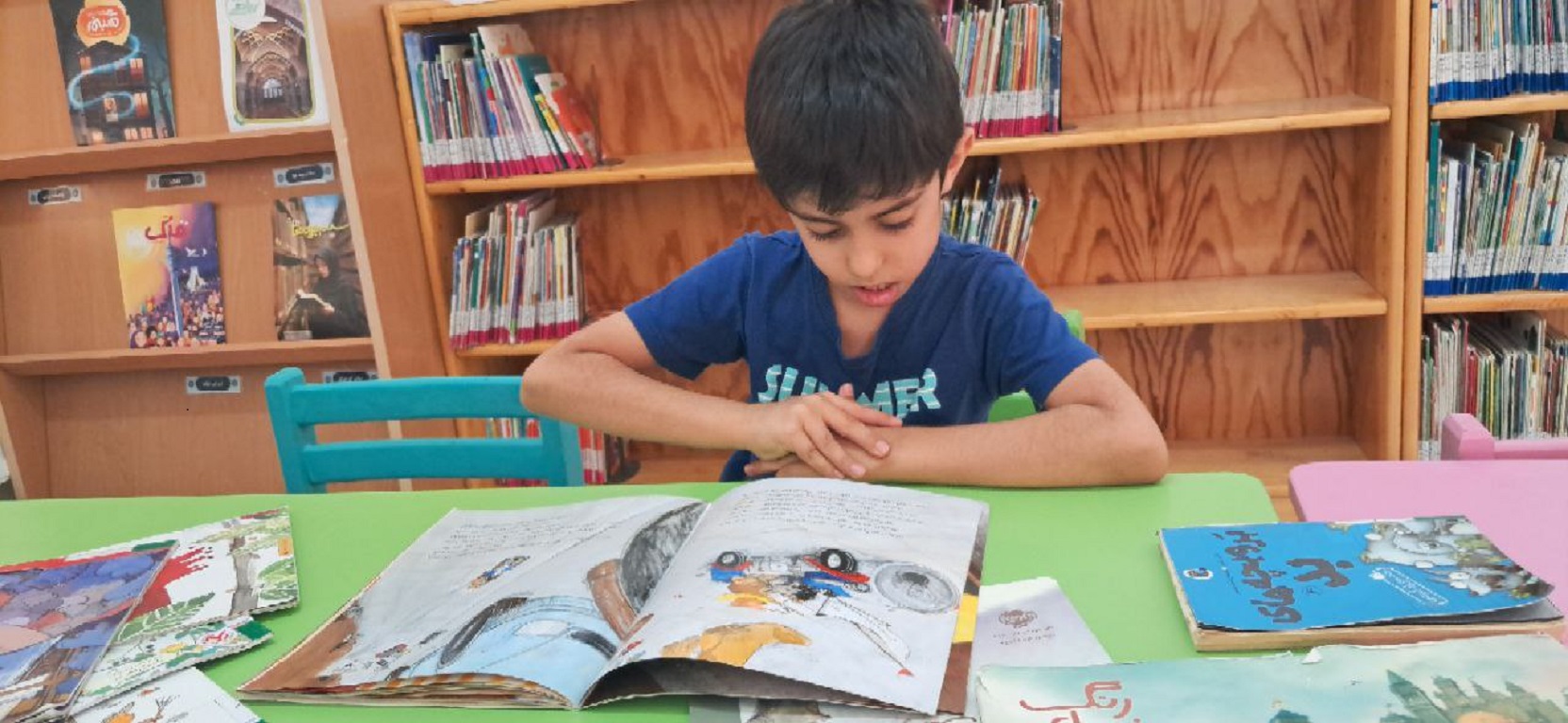 از نوزادی تا مدرسه؛ کتابخانههای عمومی مسیر زندگی کودک کتابخوان مریوانی را شکل دادند