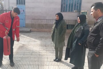 کارگاه آموزشی اطفای حریق ویژه کتابداران شهرستان جوین