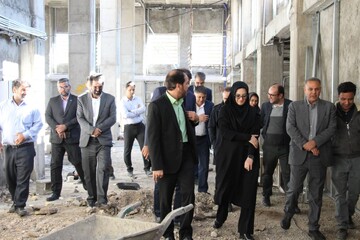 بازدید از پروژه کتابخانه‌ای شهرستان سیرجان