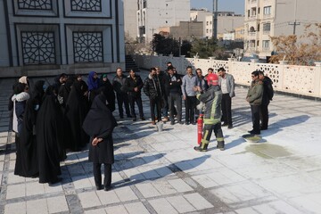 کارگاه اطفای حریق ویژه کتابداران  استان خراسان‌رضوی و شهرستان مشهد