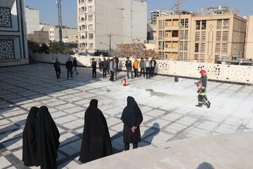 کارگاه اطفای حریق ویژه کتابداران  استان خراسان‌رضوی و شهرستان مشهد