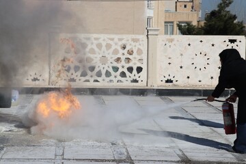 کارگاه اطفای حریق ویژه کتابداران  شهرستان مشهد