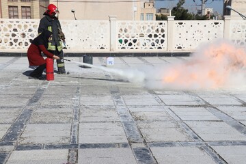 کارگاه اطفای حریق ویژه کتابداران  استان خراسان‌رضوی و شهرستان مشهد