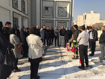 کارگاه اطفای حریق ویژه کتابداران  شهرستان مشهد