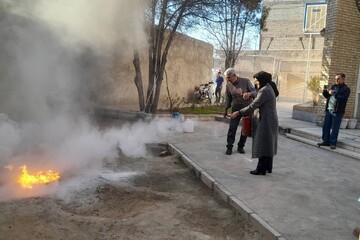 کارگاه اطفای حریق ویژه کتابداران  شهرستان درگز