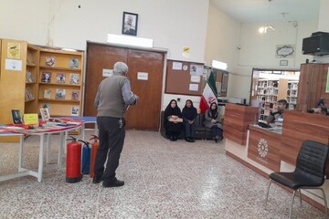 کارگاه اطفای حریق ویژه کتابداران  شهرستان درگز